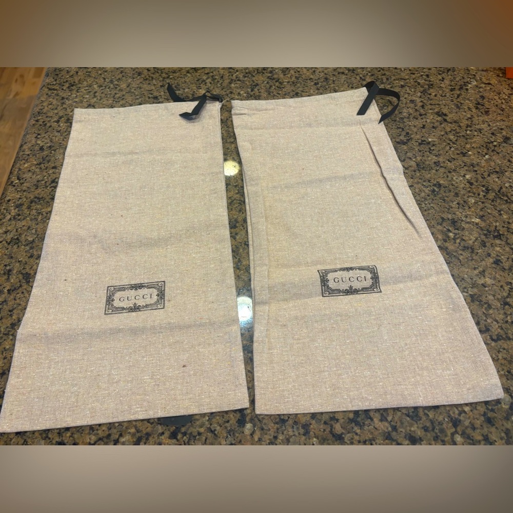 Gucci Shoe Dust Bags (2) NEW